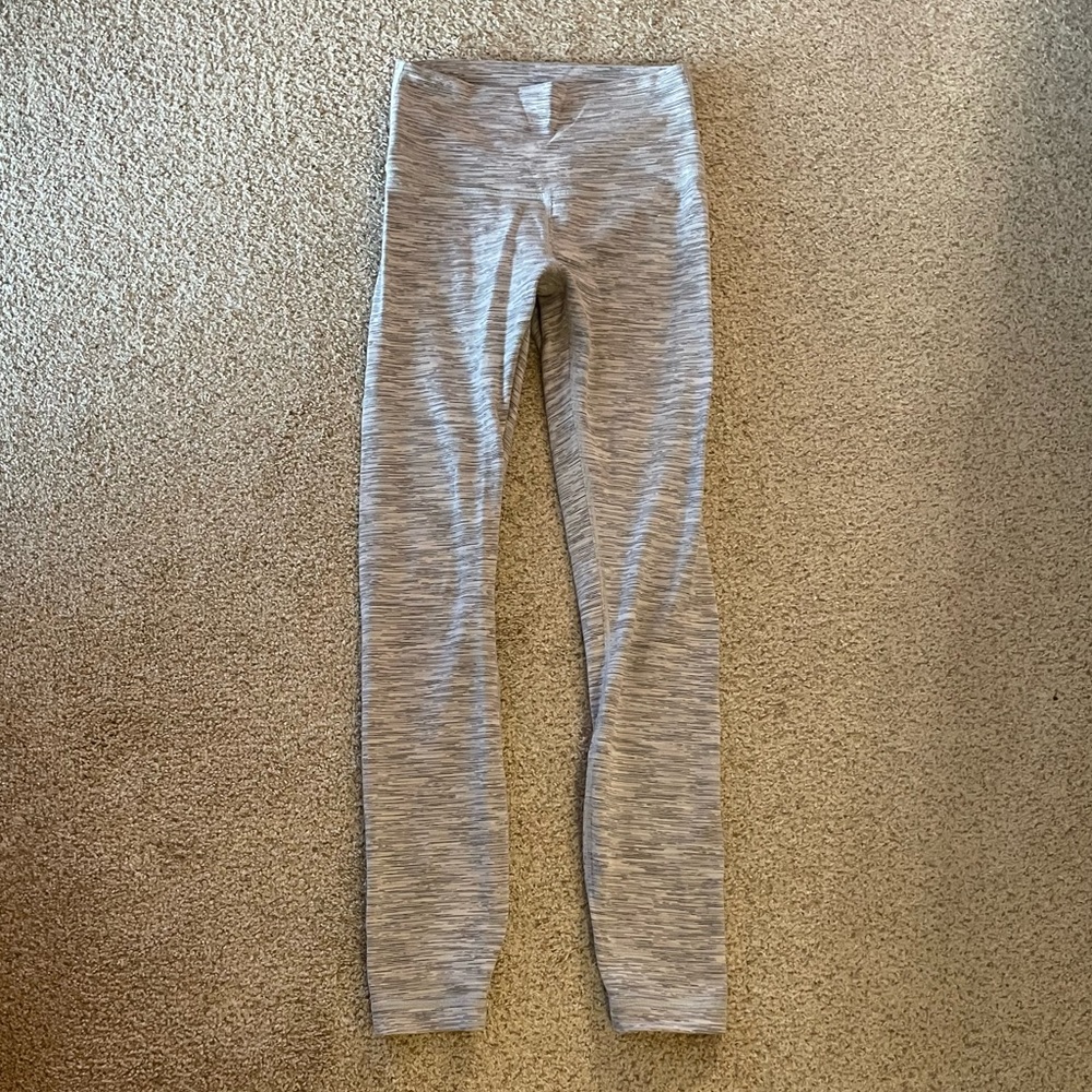 Lululemon wee are from space grey wunder under pattern leggings size 4